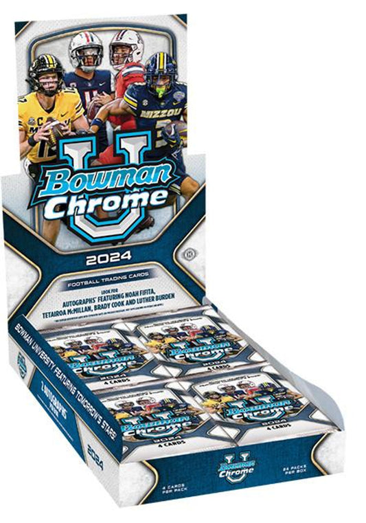 2024 Bowman University Chrome Football Hobby Box