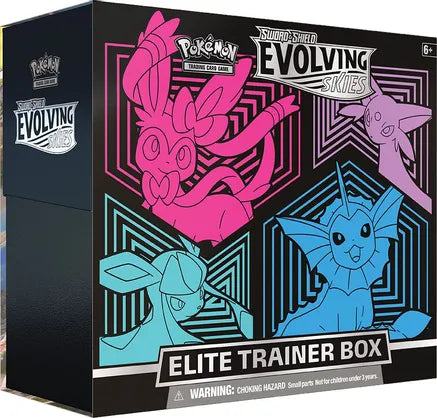 Pokemon TCG: Evolving Skies Elite Trainer Box [Glaceon/Vaporeon/Sylveon/Espeon]